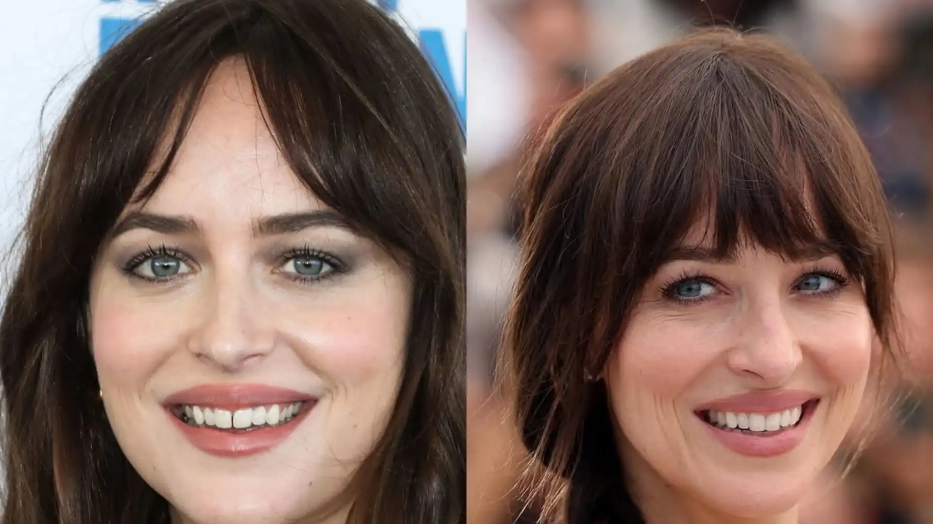 Dakota Johnson’s teeth gap before and after